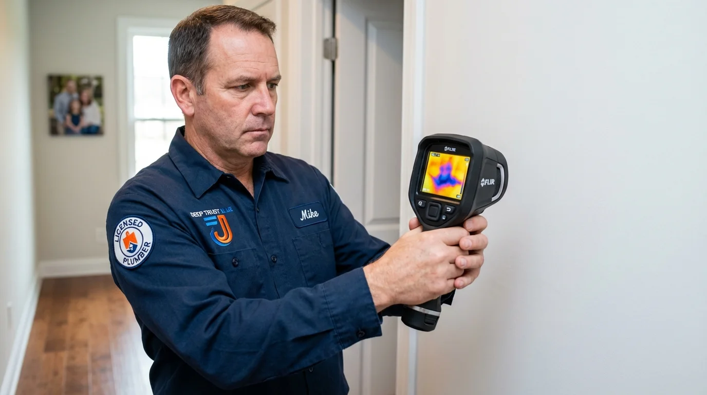 Thermal imaging leak detection by Johns Plumbing LLC in Plaquemine